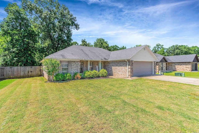 58 Eaglebrook Dr, Conway, AR 72032 - single story home with a garage, concrete driveway, and brick siding