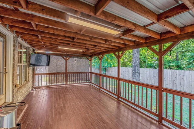 58 Eaglebrook Dr, Conway, AR 72032 - wooden terrace with a fenced backyard