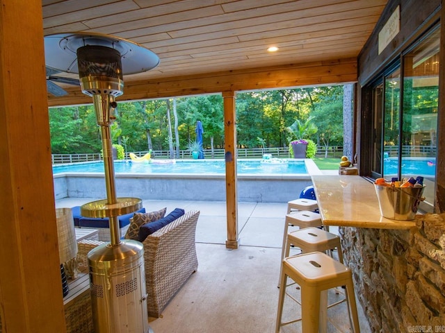 22405 Denny Rd, Little Rock, AR 72223 - view of patio featuring an outdoor pool