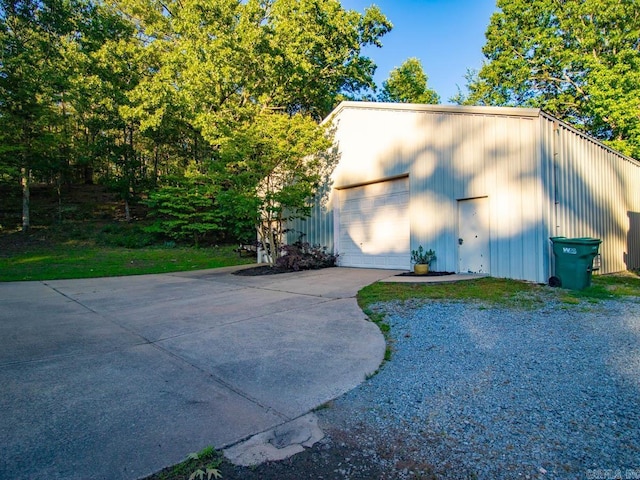 22405 Denny Rd, Little Rock, AR 72223 - detached garage with concrete driveway