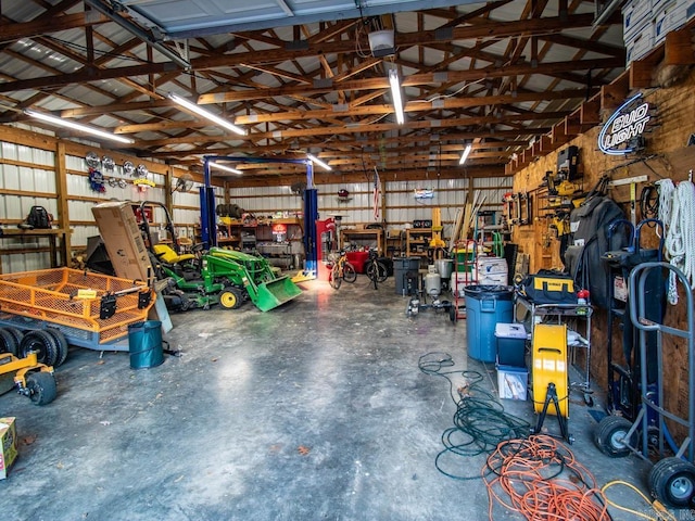 22405 Denny Rd, Little Rock, AR 72223 - garage featuring a workshop area