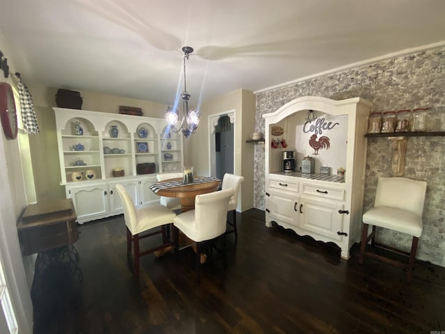 16 Mockingbird Ln, Story, AR 71970 - dining area featuring dark wood-style floors