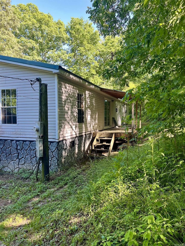 1263 Lost Creek Rd, Pearcy, AR 71964 - view of home's exterior featuring a deck
