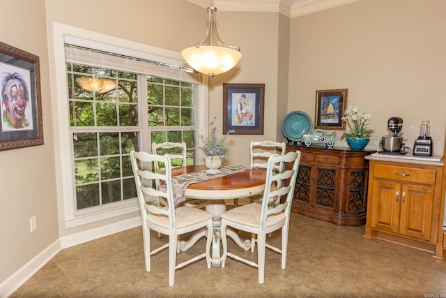 133 Scenic Valley Loop, Maumelle, AR 72113 - dining area featuring ornamental molding and baseboards
