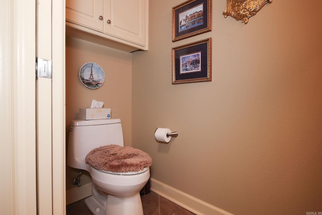 133 Scenic Valley Loop, Maumelle, AR 72113 - bathroom featuring toilet, tile patterned flooring, and baseboards