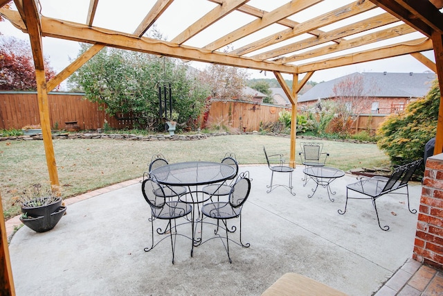 133 Scenic Valley Loop, Maumelle, AR 72113 - view of patio featuring a pergola and outdoor dining space