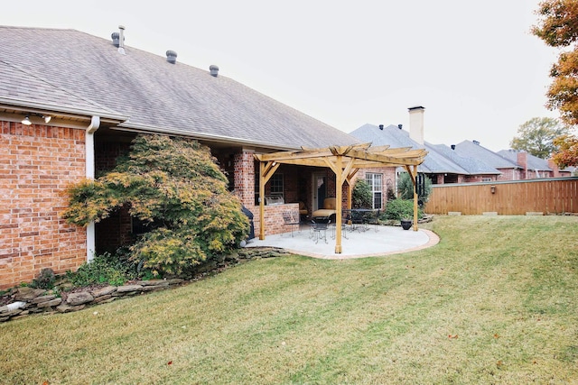 133 Scenic Valley Loop, Maumelle, AR 72113 - view of yard with a pergola and a patio