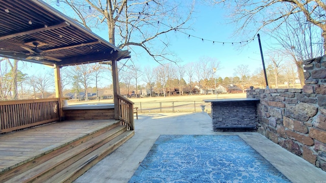 24 Fairway Woods Cir, Maumelle, AR 72113 - view of swimming pool featuring a ceiling fan