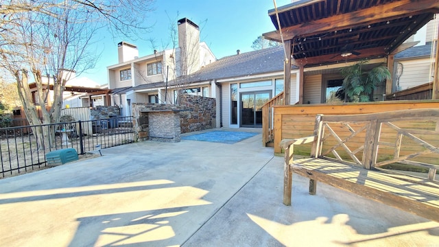 24 Fairway Woods Cir, Maumelle, AR 72113 - view of patio with ceiling fan