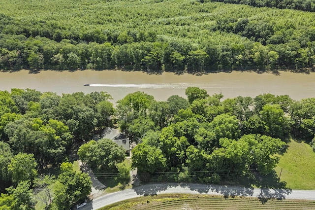 645 Drye Rd, Biscoe, AR 72017 - bird's eye view of a heavily wooded area and a large body of water