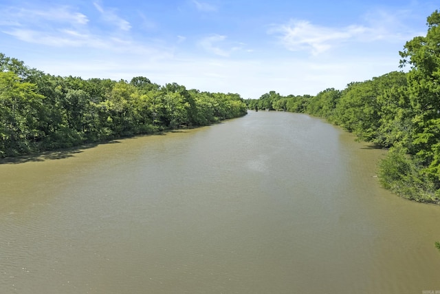 645 Drye Rd, Biscoe, AR 72017 - water view featuring a forest