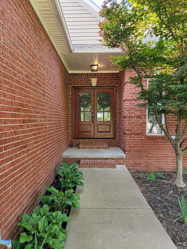 2000 Boundary Oaks Dr, Jonesboro, AR 72404 - doorway to property featuring french doors and brick siding