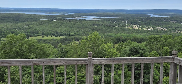 265 Zebulin Dr, Heber Springs, AR 72543 - mountain view featuring a large body of water and a forest
