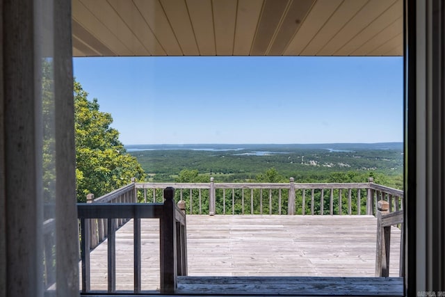 265 Zebulin Dr, Heber Springs, AR 72543 - deck with a wooded view