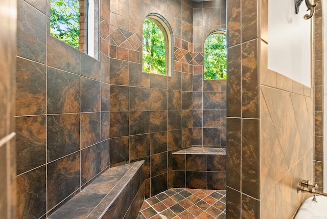 31 Cravache Ct, Little Rock, AR 72223 - full bath with a tile shower and plenty of natural light