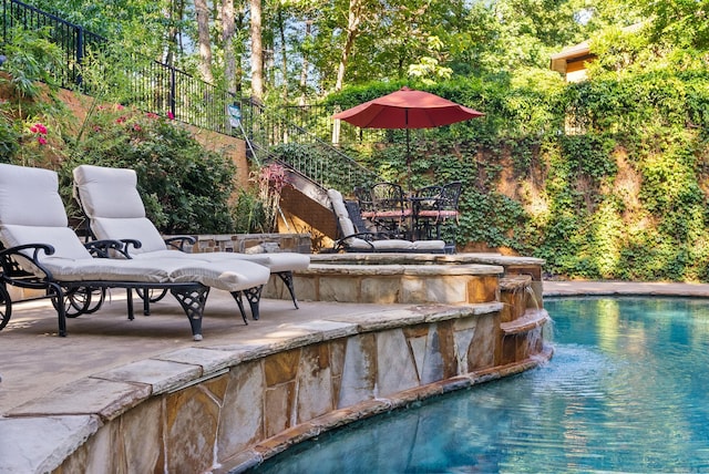 31 Cravache Ct, Little Rock, AR 72223 - view of swimming pool featuring a patio area