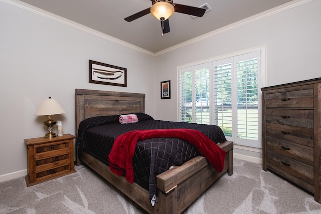 6 W Lake Ln, Little Rock, AR 72210 - bedroom featuring carpet flooring, crown molding, multiple windows, and baseboards