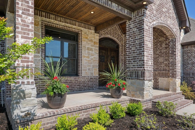 2059 Sloan Lake Dr, Jonesboro, AR 72404 - property entrance with brick siding and a porch