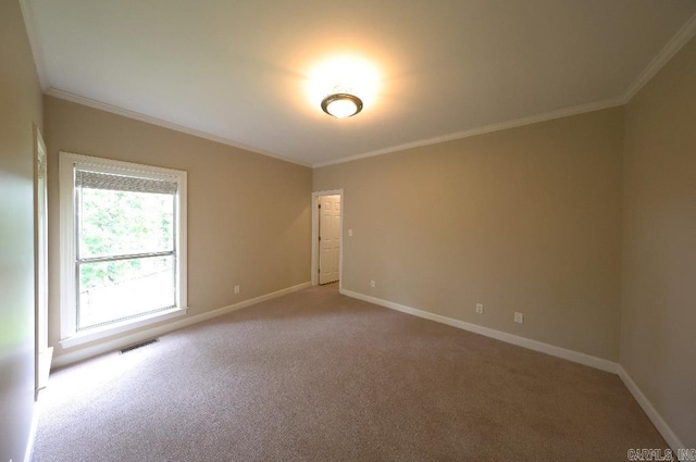 10 Calumet Rd, Little Rock, AR 72223 - empty room featuring light colored carpet, baseboards, and ornamental molding