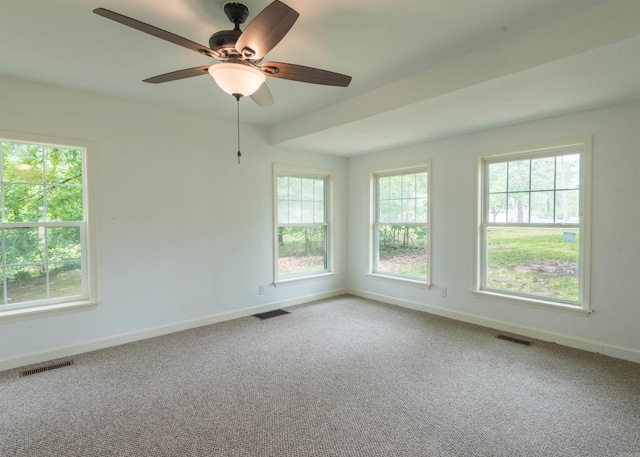 919 River Rdg, Benton, AR 72019 - empty room featuring baseboards, carpet floors, and a ceiling fan