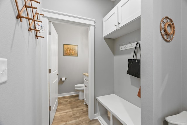 170 Irene Cir, Greenbrier, AR 72058 - mudroom featuring light wood-style flooring and baseboards