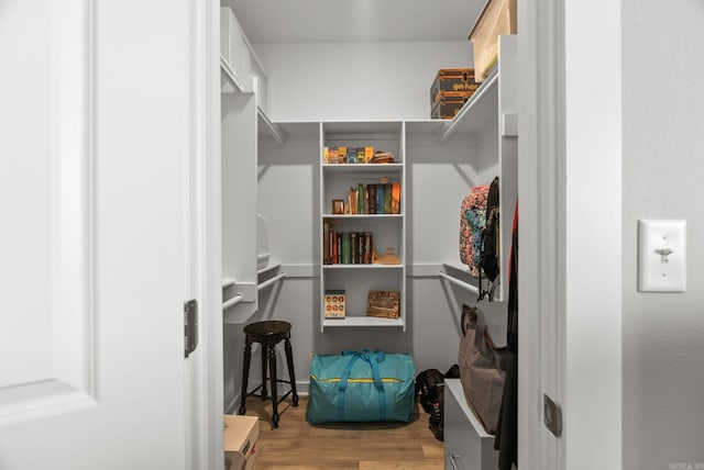 170 Irene Cir, Greenbrier, AR 72058 - walk in closet featuring wood finished floors
