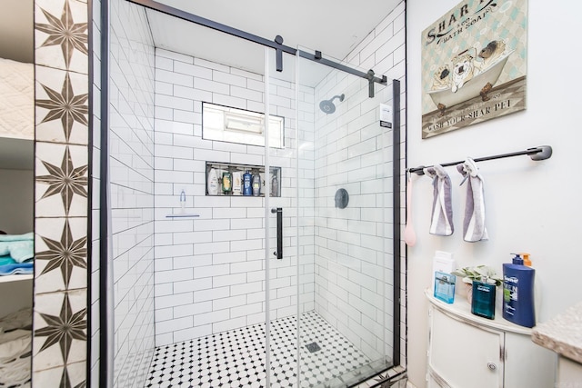 100 Hidgen Rdg, Higden, AR 72067 - bathroom with a stall shower and toilet