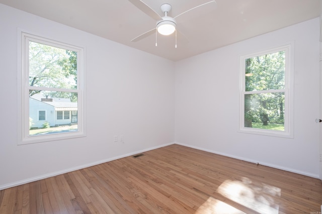 700 N Taylor St, Little Rock, AR 72205 - unfurnished room featuring light wood-style flooring, baseboards, and ceiling fan