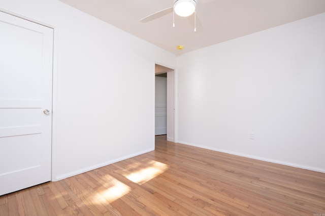 700 N Taylor St, Little Rock, AR 72205 - unfurnished room with light wood finished floors, ceiling fan, and baseboards