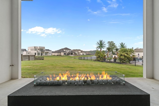 6737 Hilo Ave, Benton, AR 72019 - view of yard featuring a fire pit and a residential view