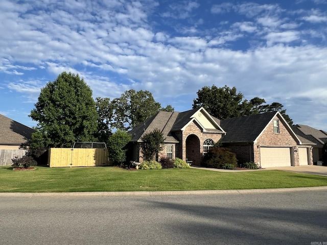 1056 Skyline Dr, Alexander, AR 72002 - view of front of house with brick siding and concrete driveway