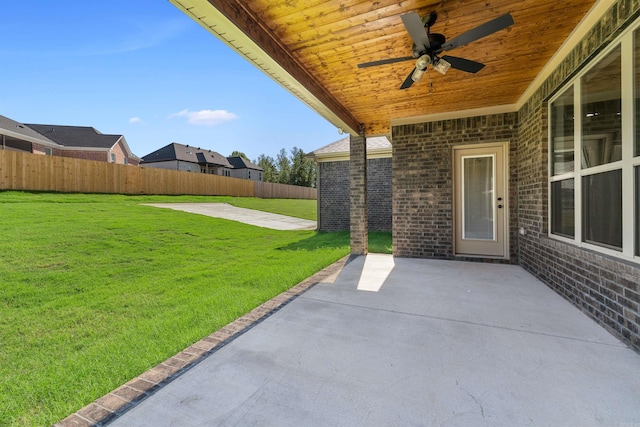 10114 Hidden Cir, Sherwood, AR 72120 - view of patio with a ceiling fan