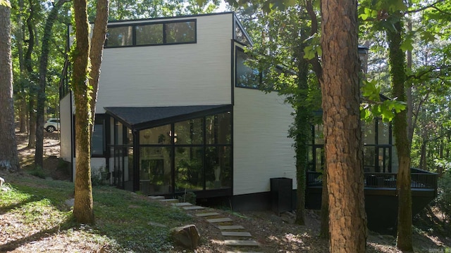 10119 Garrison Rd, Little Rock, AR 72223 - rear view of property with a deck