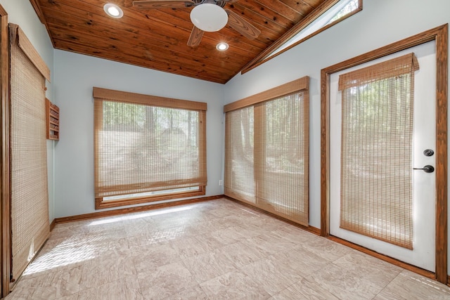 21 Constantina Cir, Hot Springs Village, AR 71909 - unfurnished sunroom featuring vaulted ceiling