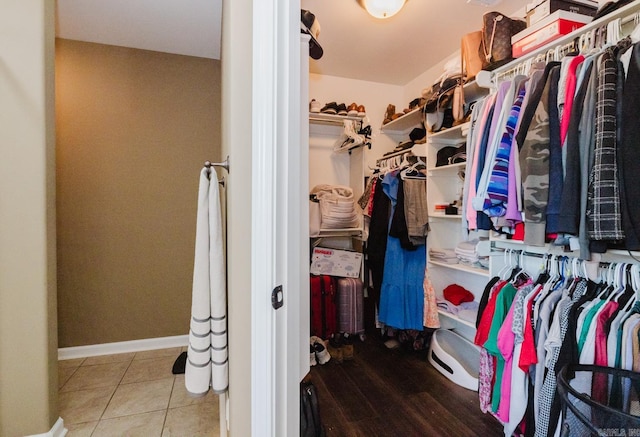 3961 Mountaincrest Cir, Alexander, AR 72002 - spacious closet with tile patterned flooring