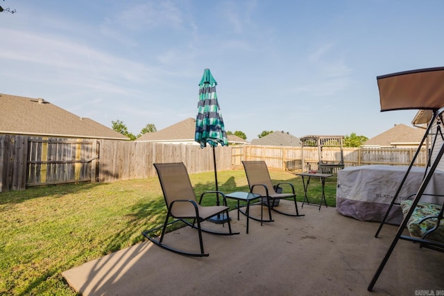 3961 Mountaincrest Cir, Alexander, AR 72002 - view of patio / terrace with a grill