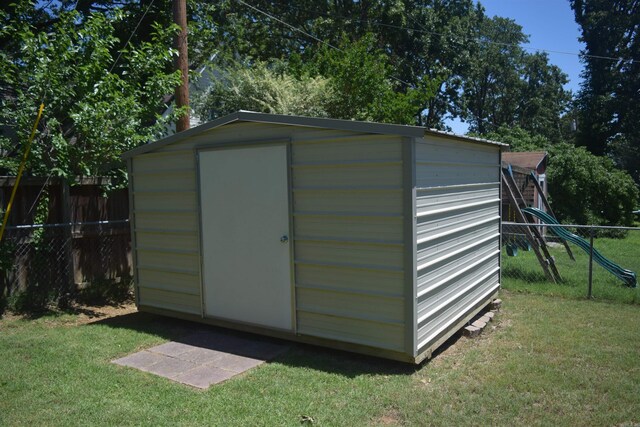 206 Beaconsfield Rd, Sherwood, AR 72120 - view of shed with a playground
