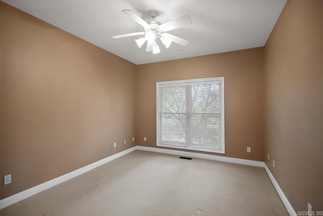 36 Brentwood Cv, Cabot, AR 72023 - spare room with a ceiling fan, baseboards, and light colored carpet