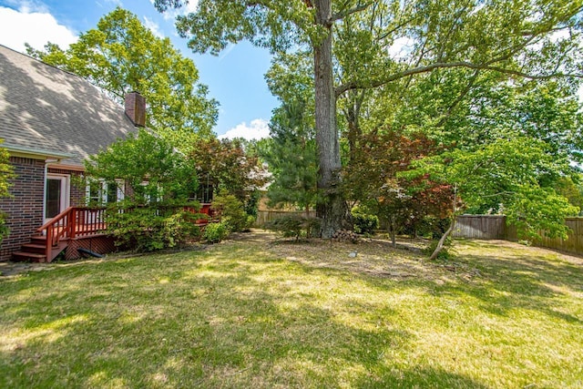36 Brentwood Cv, Cabot, AR 72023 - view of yard with a wooden deck