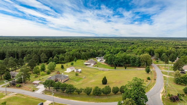 8001 Mars Hill Rd, Bauxite, AR 72011 - drone / aerial view of a heavily wooded area