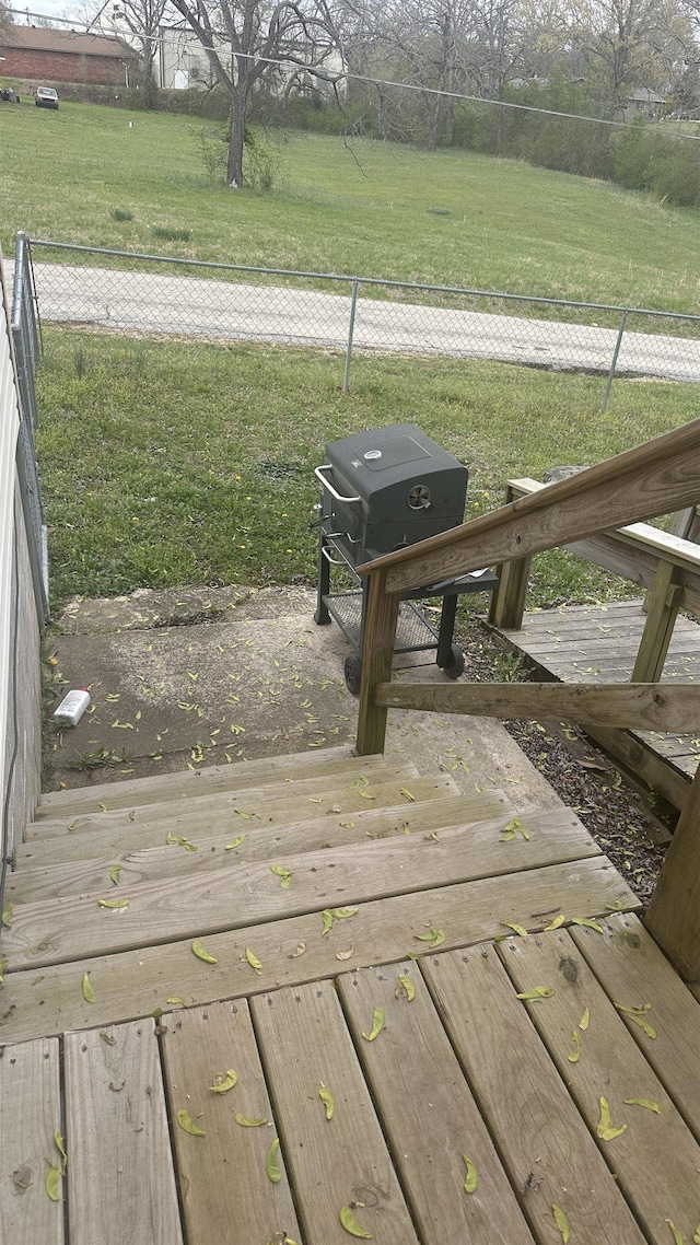 21 Sharp St, Ash Flat, AR 72513 - deck with grilling area and a rural view