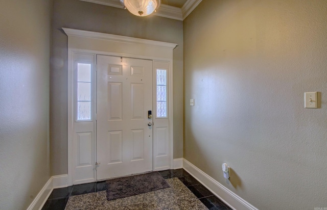 76 Woodridge Dr, Little Rock, AR 72204 - foyer with ornamental molding and baseboards