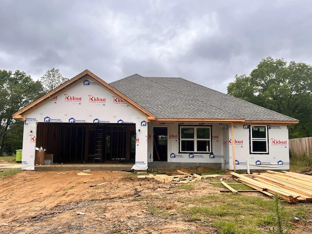 920 S Fir St, Beebe, AR 72012 - property under construction featuring a shingled roof