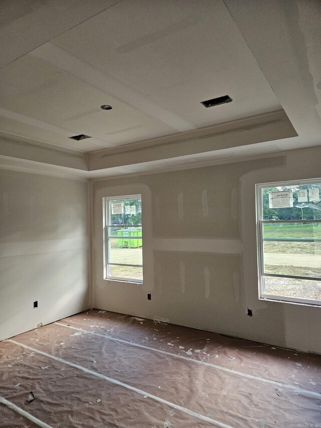 920 S Fir St, Beebe, AR 72012 - spare room with a tray ceiling