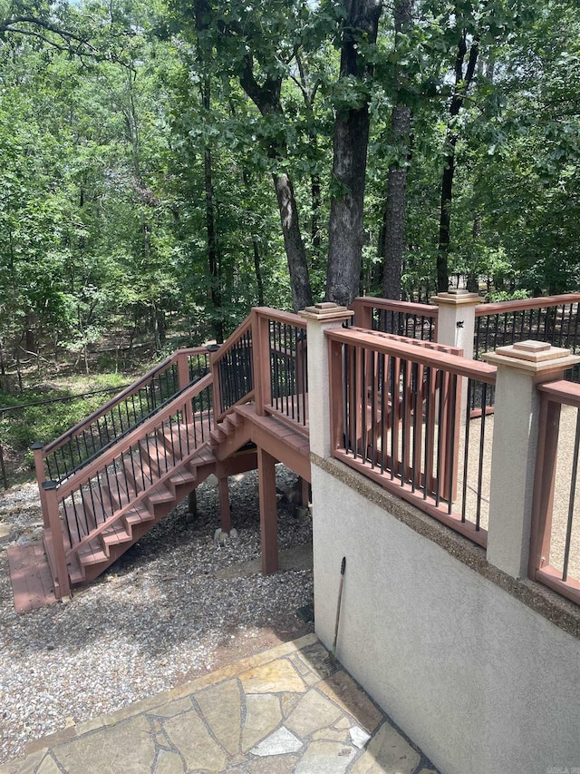 74 Medina Way, Hot Springs Village, AR 71909 - view of patio / terrace featuring stairs