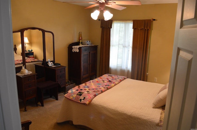 1005 Georgia Ridge Rd, Searcy, AR 72143 - bedroom with carpet floors and a ceiling fan