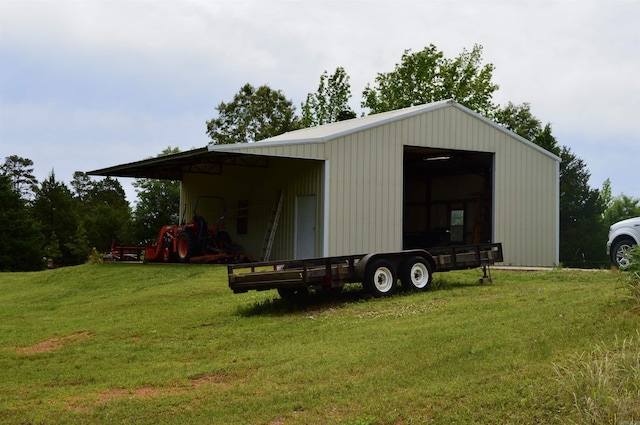 1005 Georgia Ridge Rd, Searcy, AR 72143 - view of pole building with a yard