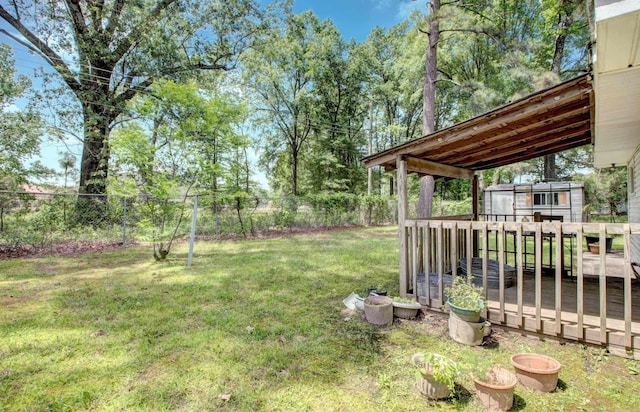 32 Bonnie Park Dr, Pine Bluff, AR 72601 - view of yard with a deck