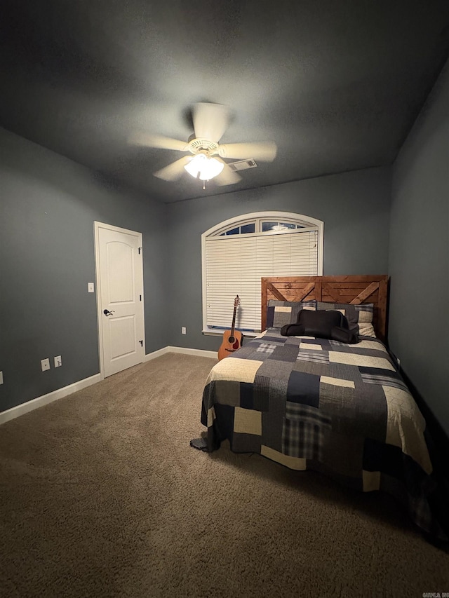 11907 Stonegate, Alexander, AR 72002 - bedroom with carpet floors, baseboards, and ceiling fan
