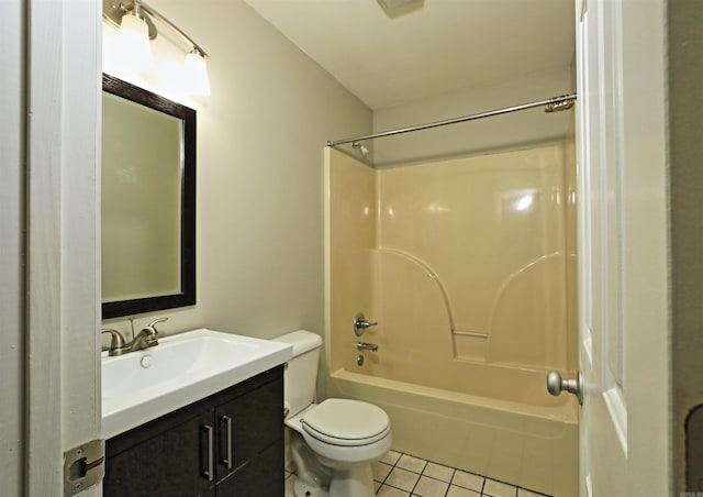 1309 Frontier, White Hall, AR 71602 - bathroom featuring tile patterned flooring, toilet, bathtub / shower combination, and vanity